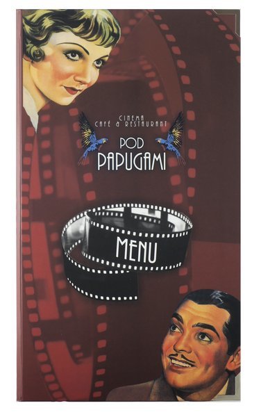 Karta menu 039 - okładka drukowana wg projektu klienta
