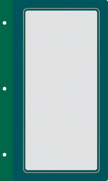 CARD FOLDERS ¾ A4 crystal folder green