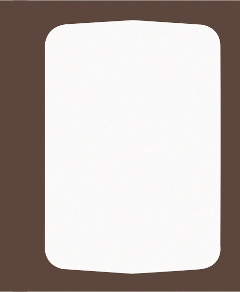 DESIGN ¾ A4 dwustronne paspartou brązowe