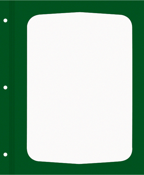 DECOR P dwustronne paspartou zielone