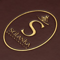 ¾A4 embossed gilded logo