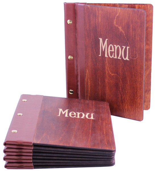 Menu card No. 497 - model Caro with engraved logo