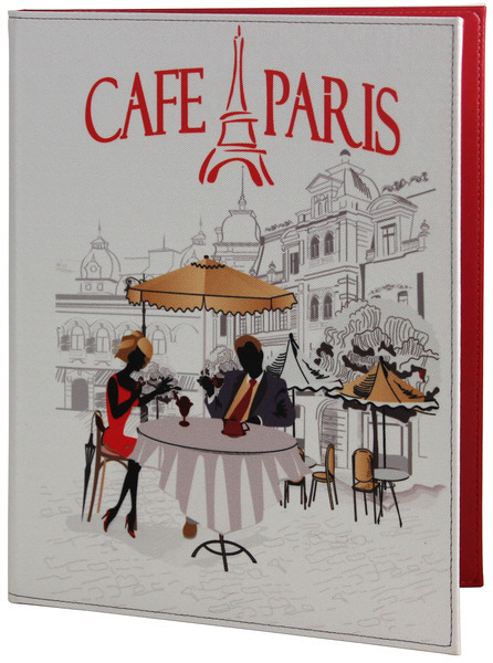 Menu card No. 503 - model Modern card printed on fabric