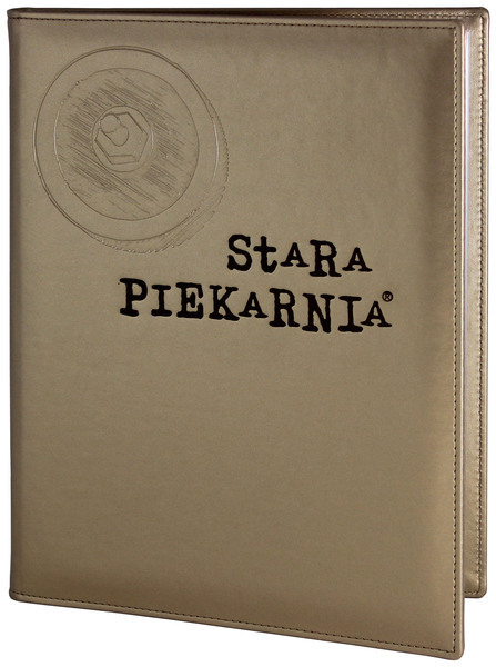Menu card No. 506 - model Prestige, logo color and embossed