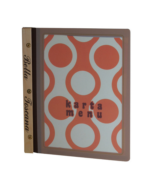 Menu card 089 - logo engraved on wooden slat