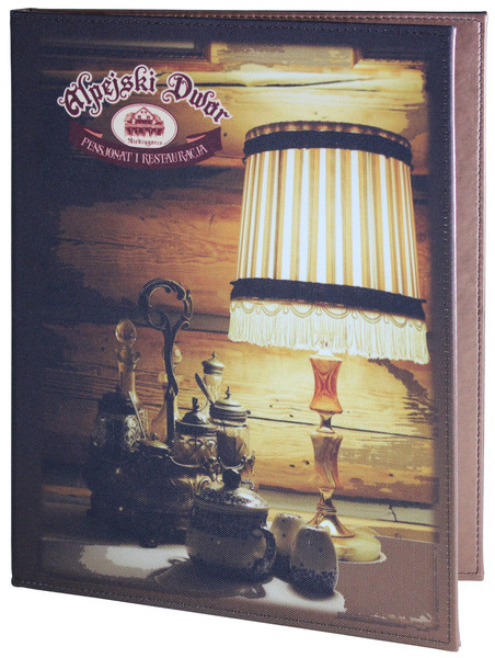 Menükarte Nr. 513– Menükarten Modern aus bedrucktem Stoff