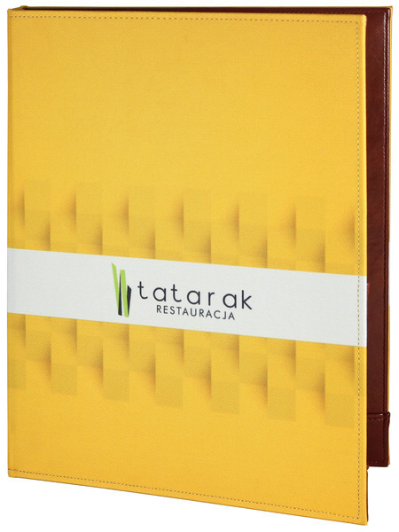 Menu card No. 517 - model Modern card printed on fabric
