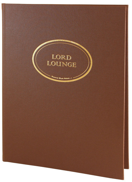 Menu card No. 523 - natural canvas with logo