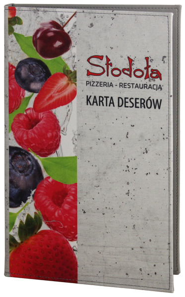 Menu card No. 527 - model Modern card printed on fabric 