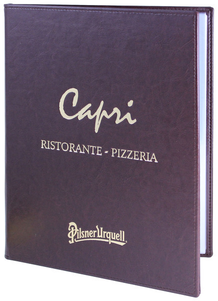 Menu card No. 530 - model PRESTIGE K with eco leather