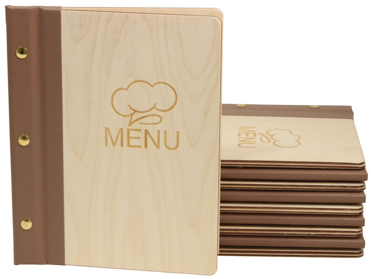 Menu card No. 532 - model Caro with engraved logo