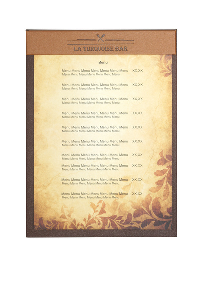 Menu card No. 540 - model Sided