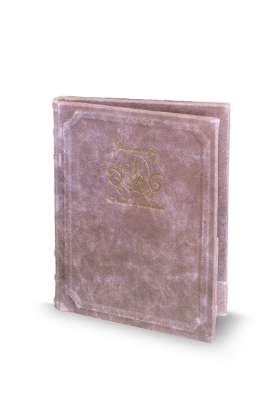 Menu card 099 - cover made of natural antiquated leather