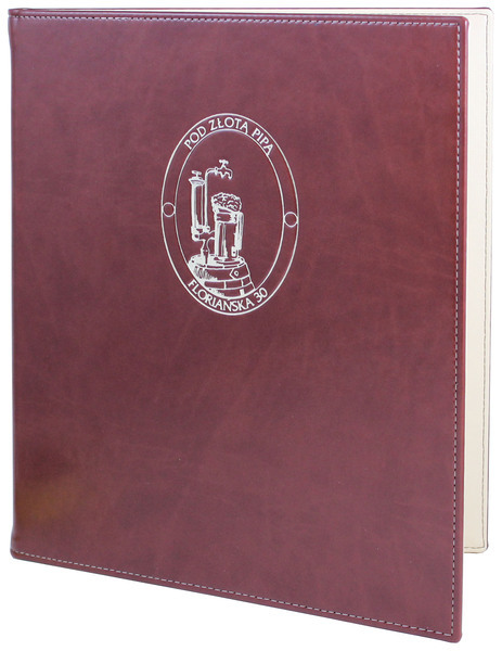 Menu card No. 554 - model PRESTIGE K with eco leather