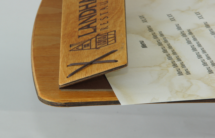 Menu card No. 556 - model Sided Magnetic with engraved logo