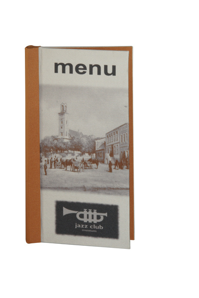 Menükarte Nr. 585 – Menükarten Klemmix aus bedrucktem Stoff