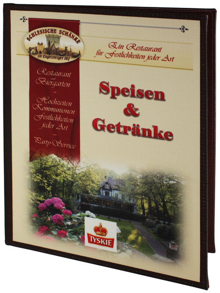 Menükarte Nr. 601 – Menükarten Arte aus bedrucktem Stoff