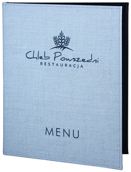 Menu card No. 622- model Prestige, printed fabric