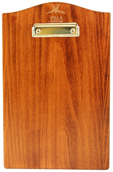 Menu card No. 623- model Sided, wood
