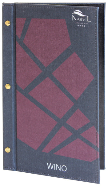 Menu card No. 624- model Partner, printed fabric