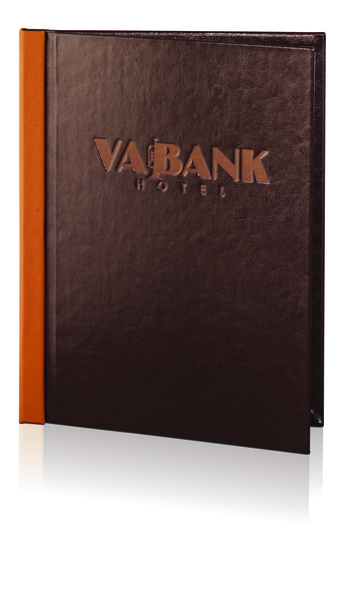 Menu card No. 367- model Spine, ecoleather