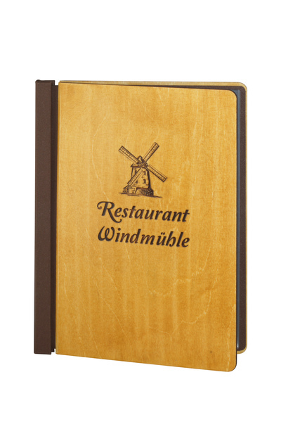 Menu card No. 647-model Spine, wood