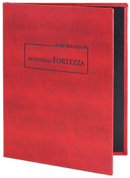 Menu card No. 656- model Prestige, ecoleather