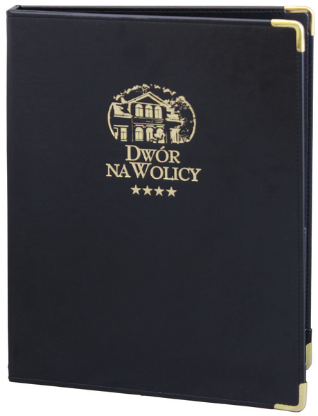 Room directory No. 672- model Luxor, ecoleather, gold logo