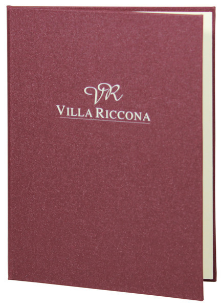 Menu card No. 680- model Prestige, natural canvas