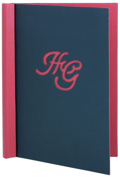 Menu card No. 686- model Klemmix, natural canvas, engraved logo