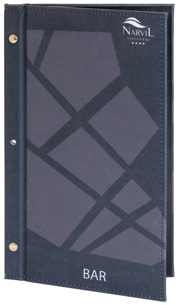 Menu card No. 703- model Partner, printed fabric