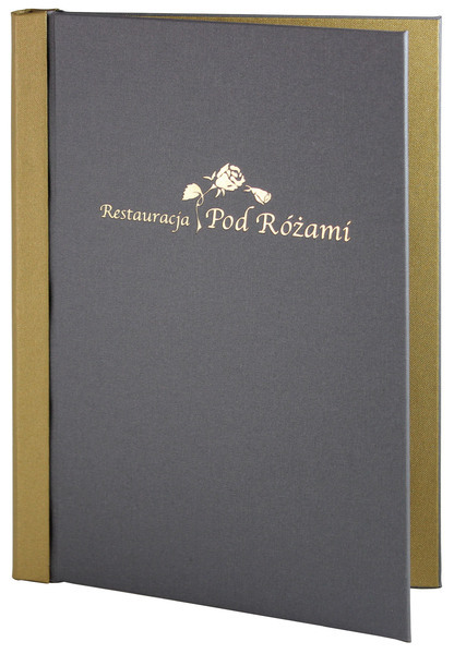 Menu card No. 709- model Klemmix, natural canvas