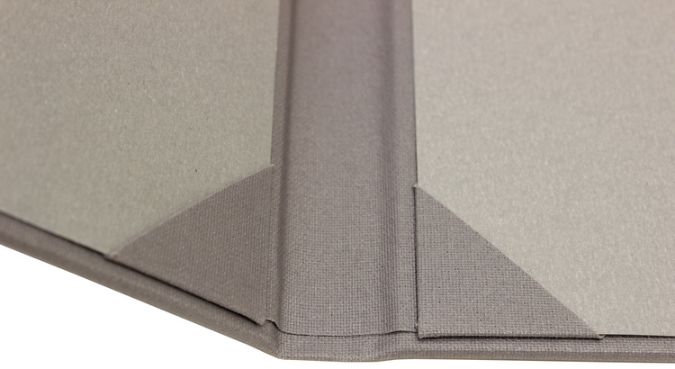 Menu card No. 716- model VIP V12, natural canvas, view inside