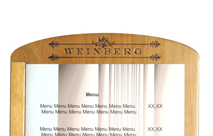Menu card No. 720- model Magnetic Wood 02