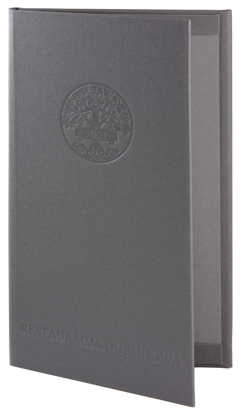 Menu card No. 735- model VIP V12, natural canvas
