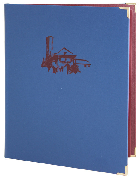 Menu card No. 742- model Prestige, natural canvas