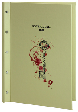 Menükarte Nr. 761- Modell Klemmix aus Kunstleder