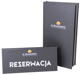 Rechnungsmappe -Kasten and Reserviertaufsteller Nr. 783  aus Leinen 