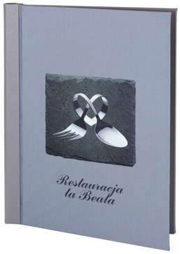 Menu card No. 783 model Klemmix, printed fabric