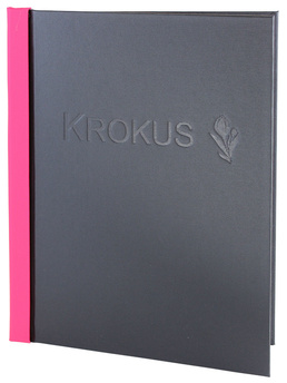 Menu card No. 784 model Spine, natural canvas