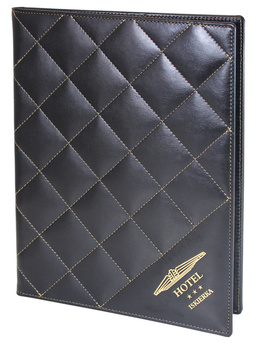 Menu card No. 784 model Prestige with special stitching