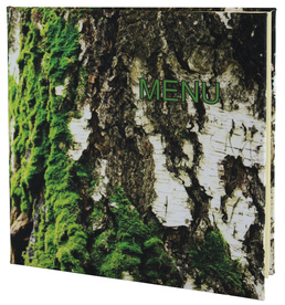 Menu card No. 801 model Prestige, printed fabric