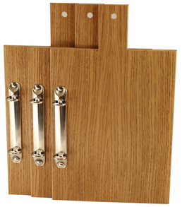 Menu card No. 811 menu wood with silver rong