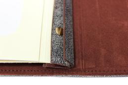 Menu card No. 815 view inside  menu from natural leather