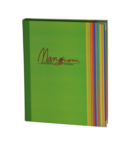 Menu card No. 002 - combination of print and eco leather