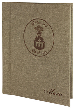 Menükarte Nr. 959- Modell Klemslim aus Leinen