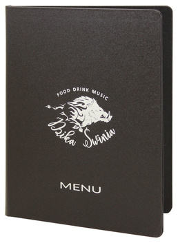 Karta menu nr 1039 model Prestige z płótna