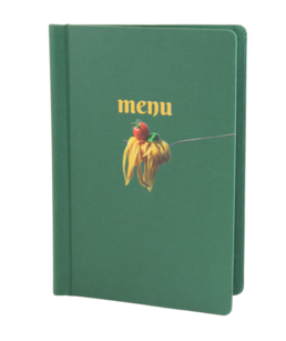 Karta menu nr 1085 model Klemslim z płótna 
