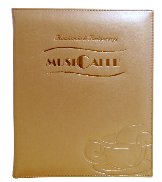 Menu card No. 113 - embossing outside stitching