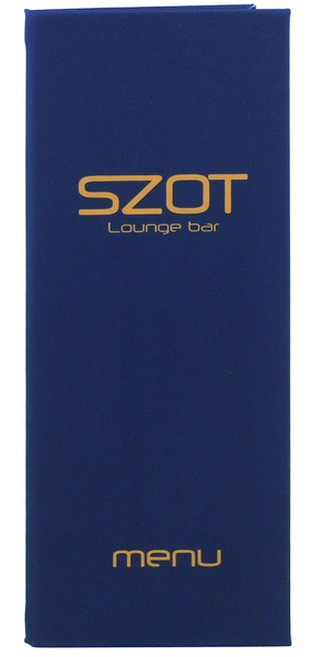 Menu card No. 117 - printout on fabric format 1/2 A4